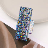 Acrylic Square Sequin Hollow Hair Claw_Cwaha07291