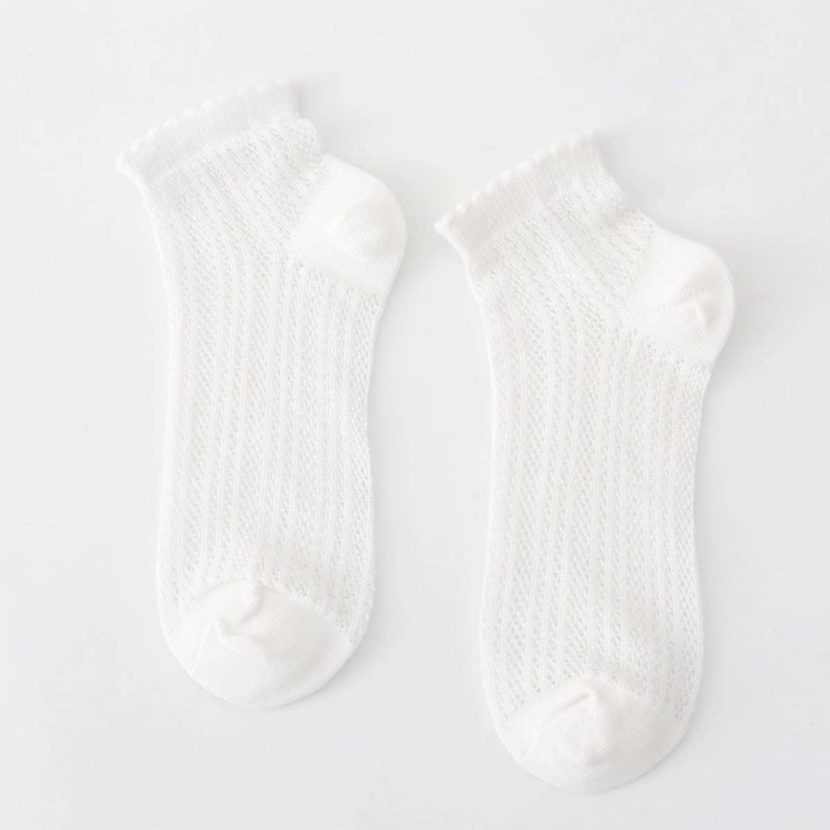 Women'S Solid Color Mesh Breathable Socks_Cwms2041