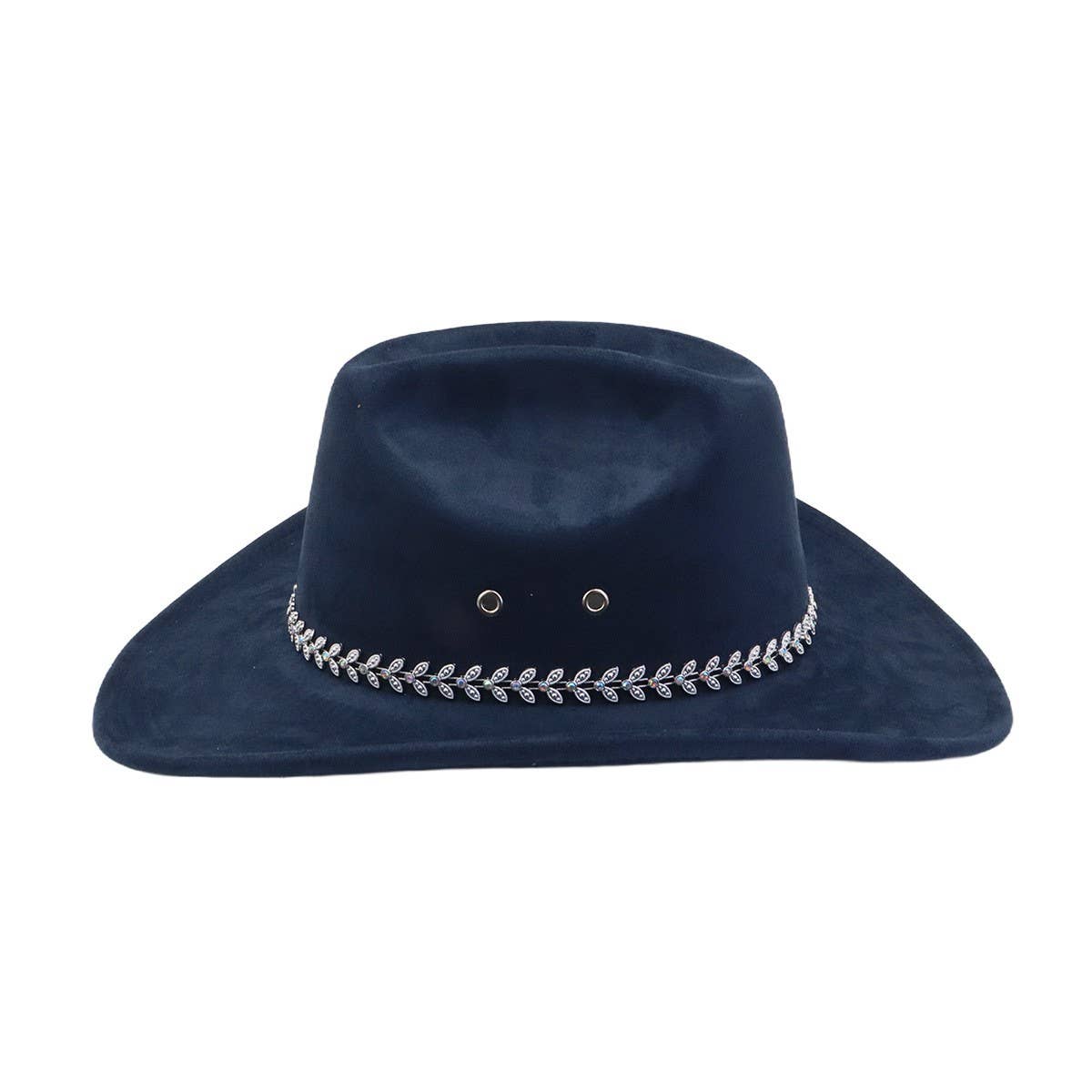 Unisex Soft Suede Western Cowboy Fedora Hat_Cwah04365