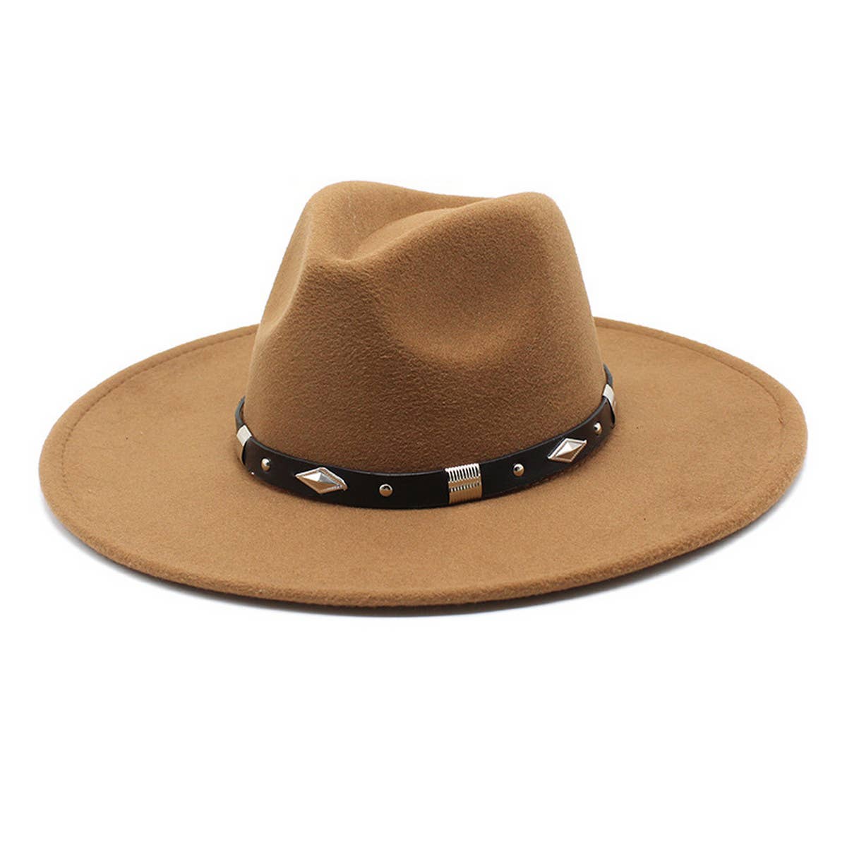 Women Fashion Casual Big Felt Hat Jazz Hat_Cwah0843