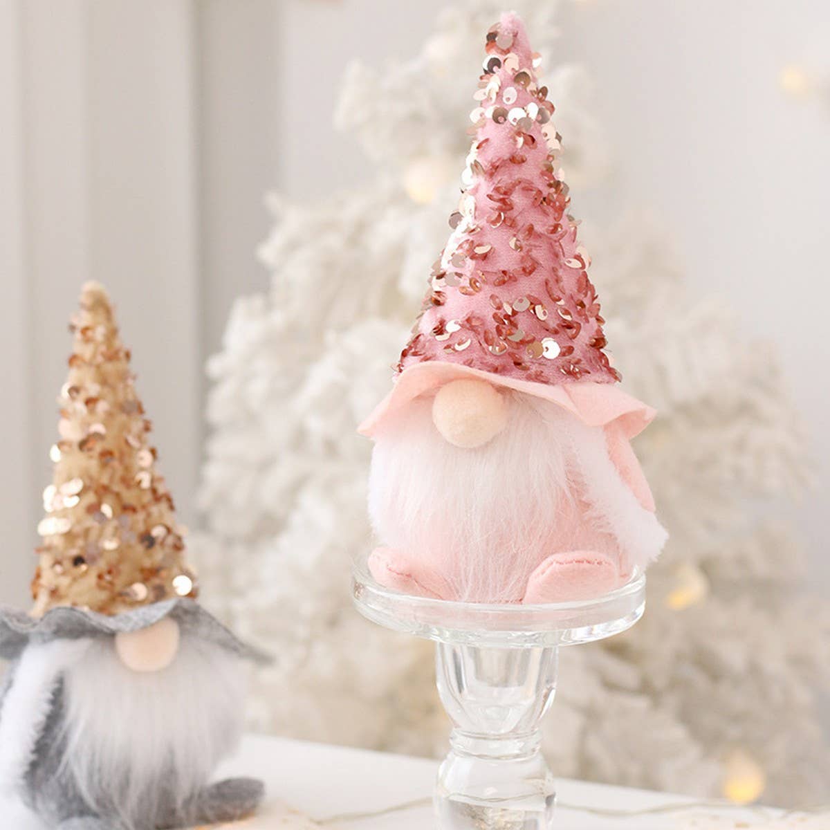 SEQUIN FACELESS SANTA PLUSH DOLL FOR PARTY_CWAJE5305