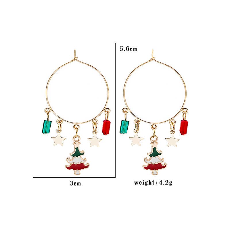 CHRISTMAS EXAGGERATED PERSONALITY EARRINGS_CWAJE1863