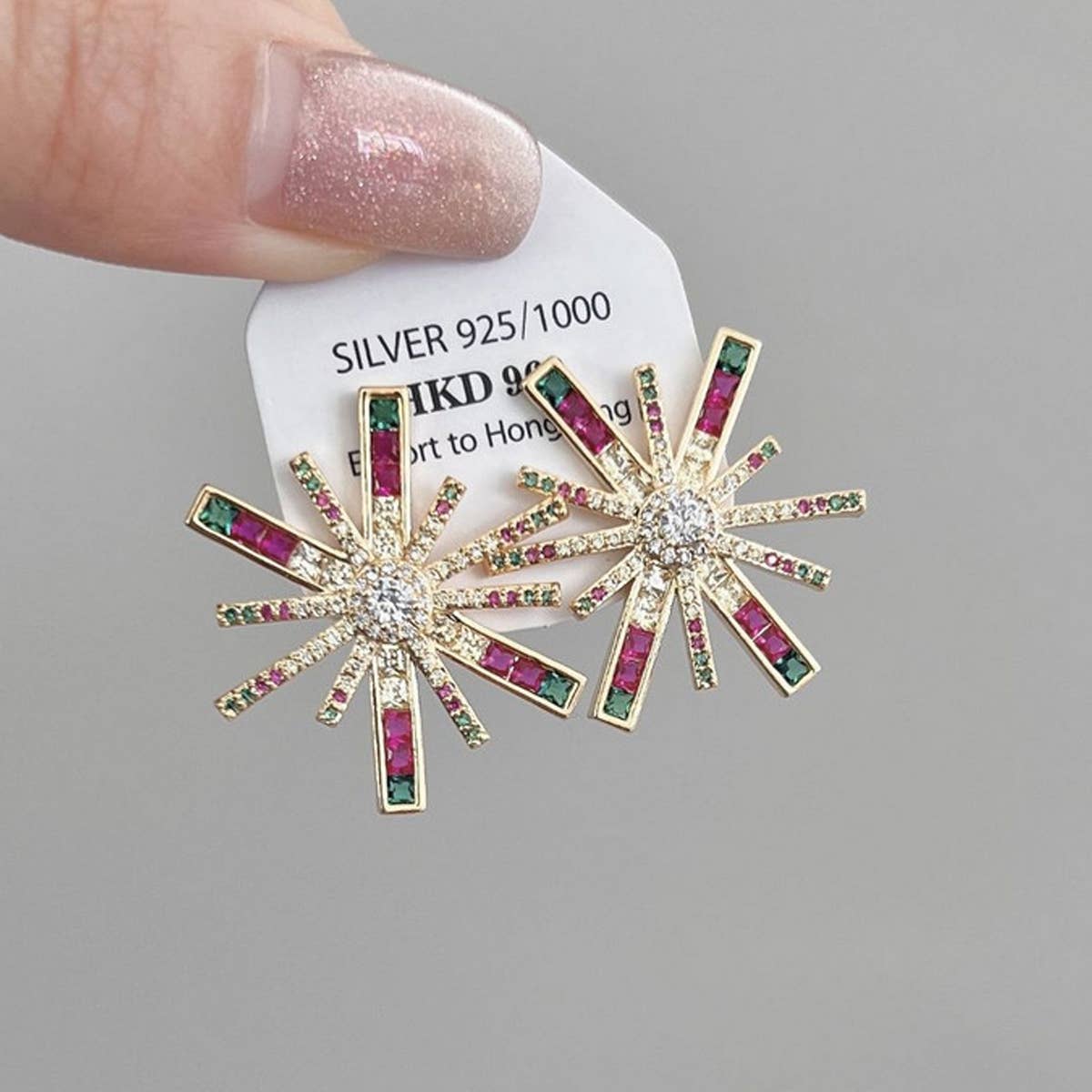 PERSONALIZED FIREWORKS EARRINGS_CWAJE1518