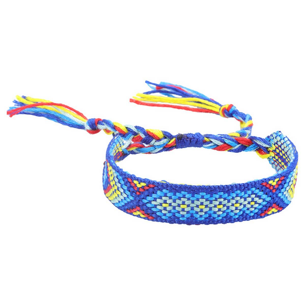 ETHNIC STYLE COLORFUL TASSEL WOVEN BRACELET_CWAJE0709