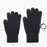 MEN WOMEN KNIT GLOVES WARM THICK TOUCH TIPS_CWAG0224