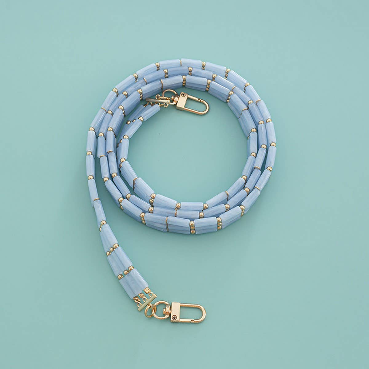 BAMBOO STYLE ACRYLIC LONG CROSSBODY HANDBAG STRAP_CWMM5118