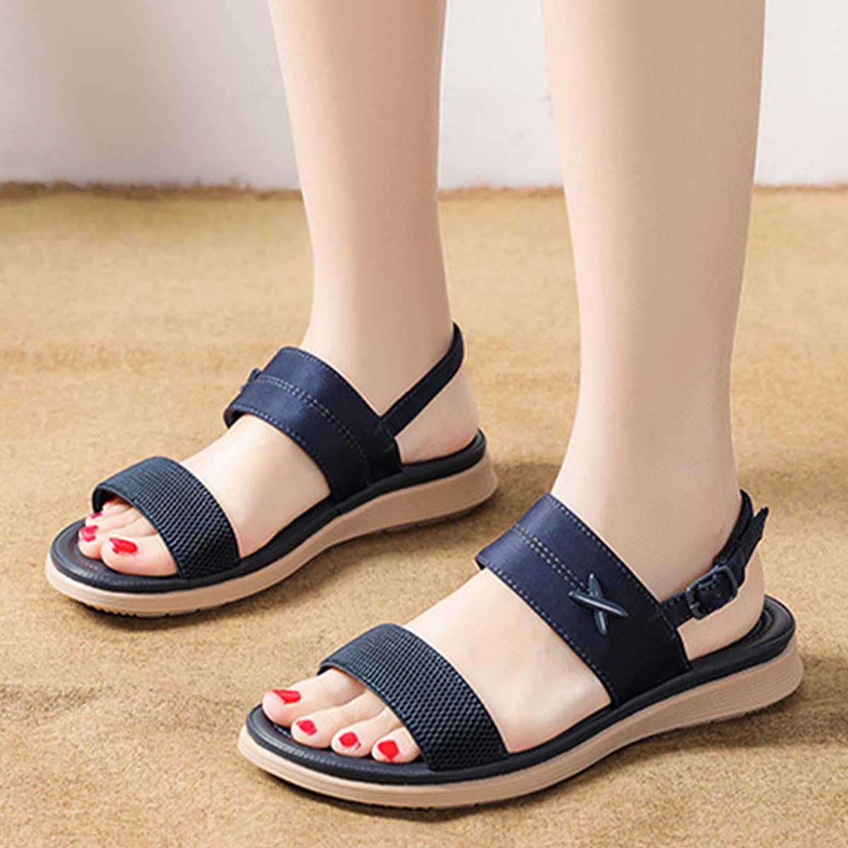 BUCKLE CASUAL BEACH SANDALS_CWSHS0495