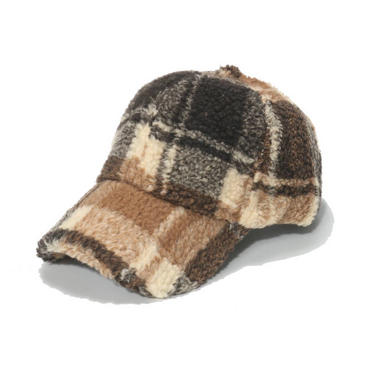 Wool Baseball Cap - Check C Ved Brim Cwah0728