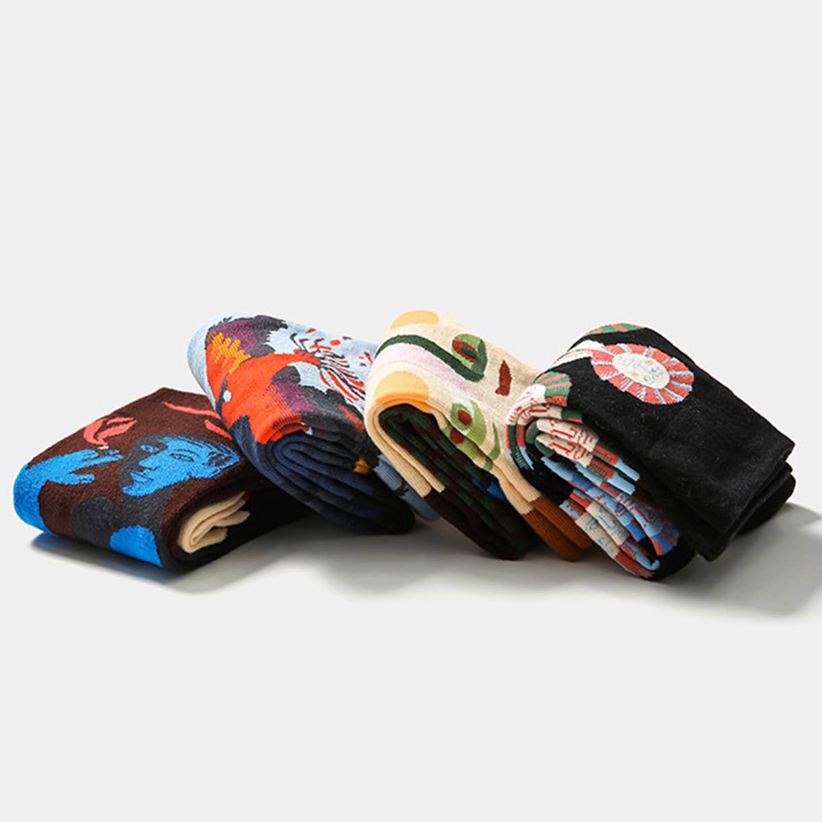 FRENCH FASHION BRAND COTTON THERMAL SOCKS_CWMS0194