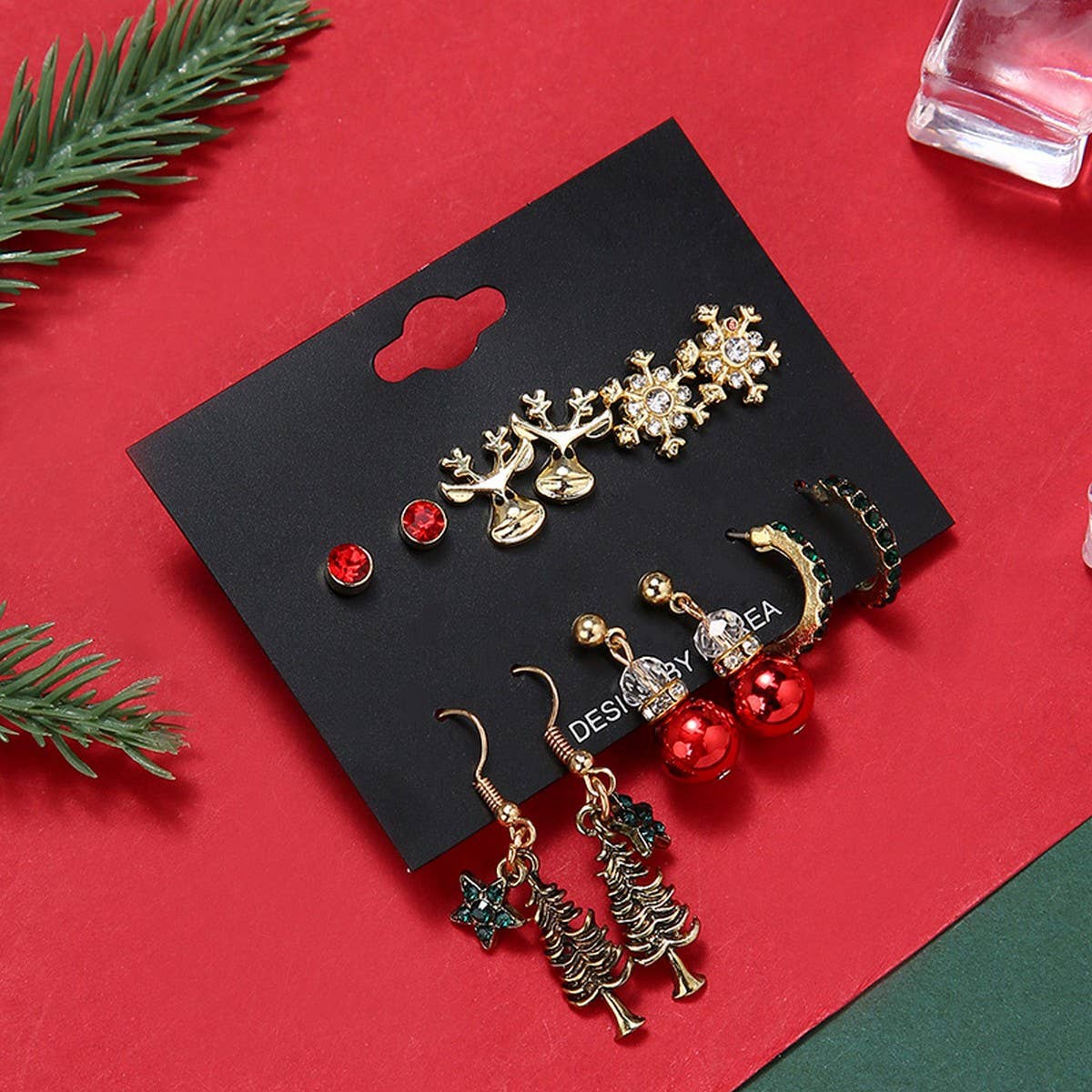 CHRISTMAS FASHION SWEET ALLOY EARRINGS JEWELRY SET_CWMM2630