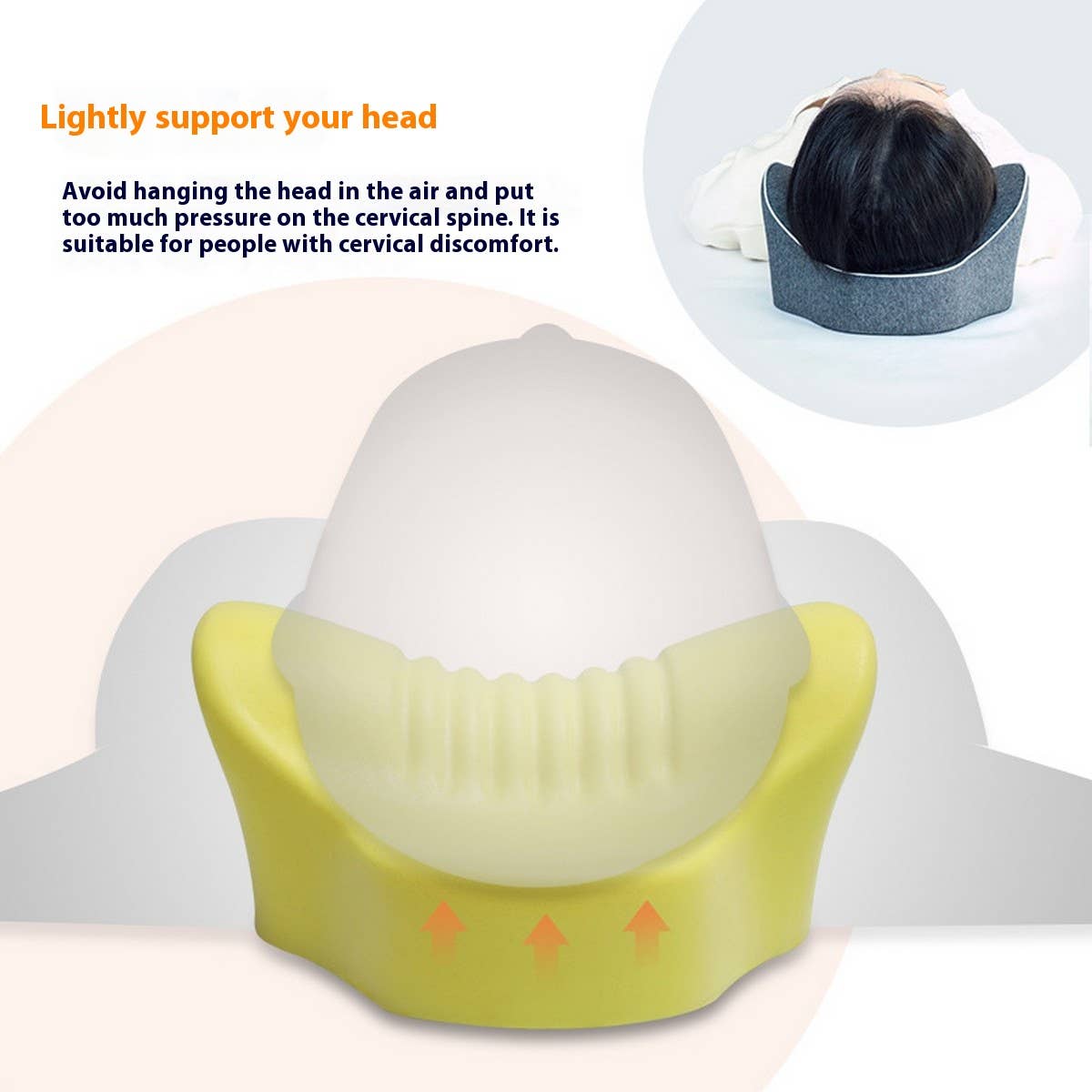 SLOW REBOUND MEMORY FOAM NECK PILLOW COTTON COVER_CWMM8097