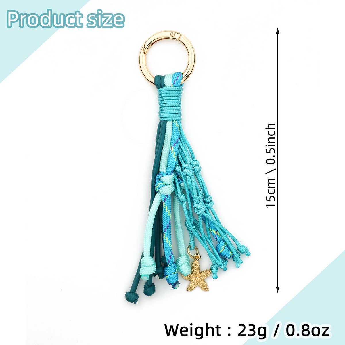 Womens Leather Tassel Bag Charm With Keychain_Cuab00437