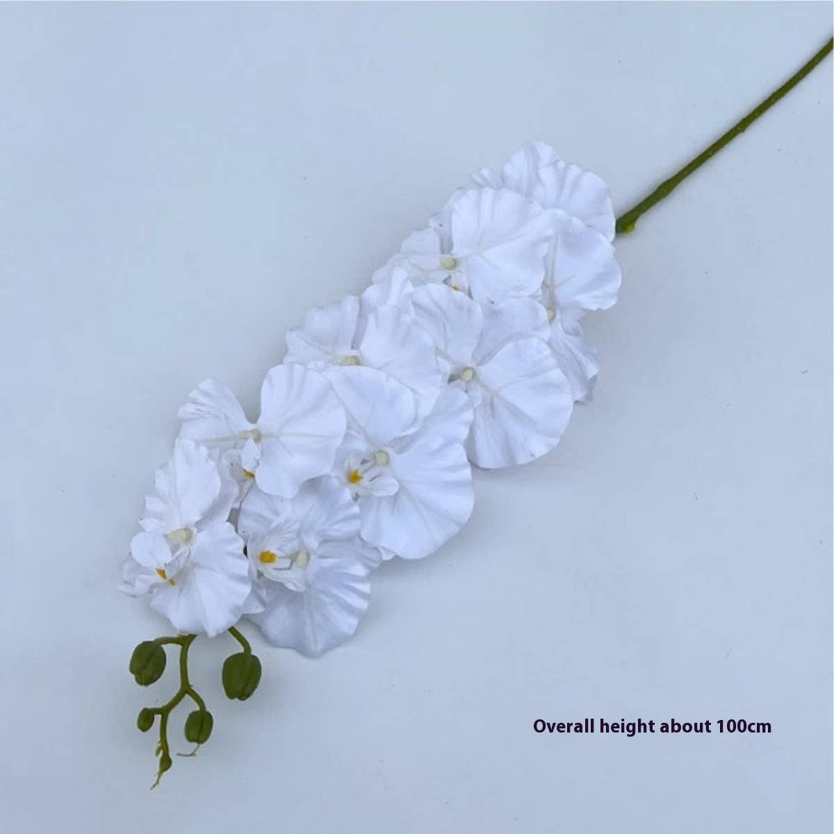 Vintage 9-Head Silk Butterfly Orchid Stem_Cwmm6507