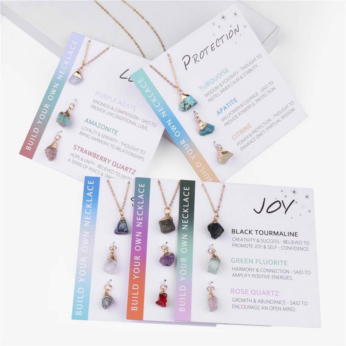 IRREGULAR NATURAL STONE NECKLACE SET_CWAJE1053