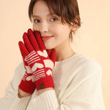 Winter Festive Warm Touch Screen Brushed Gloves_Cwag0376