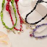 Trendy Colorful Scarf Pendant Necklace For Women_Cwaje05668