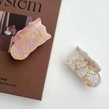 SIMPLE CAT ACRYLIC CLAW CLIP CUTE ANIMAL HAIRPIN_CWAHA5903