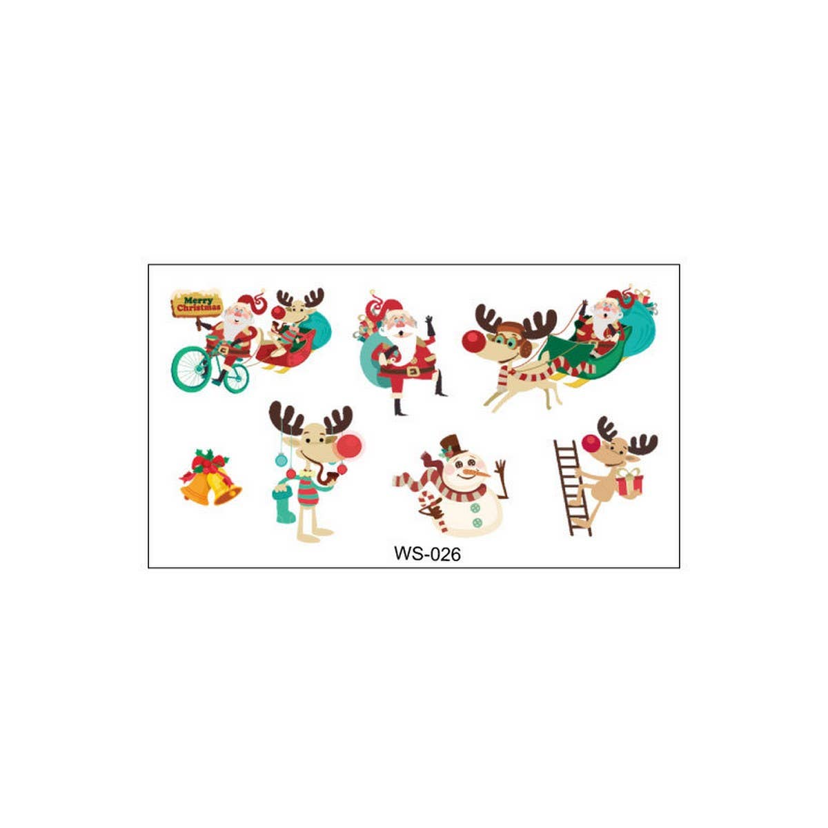 CHRISTMAS CANDLE TATTOOS FOR KIDS PARTIES_CWMM8262