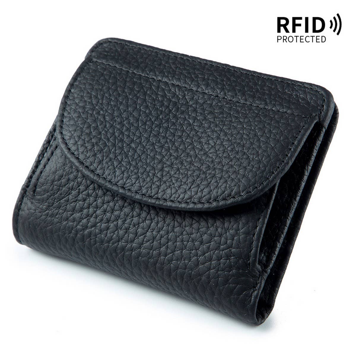 MINI SIMPLE FOLDING ULTRA THIN LEATHER WALLET_CWAB3710