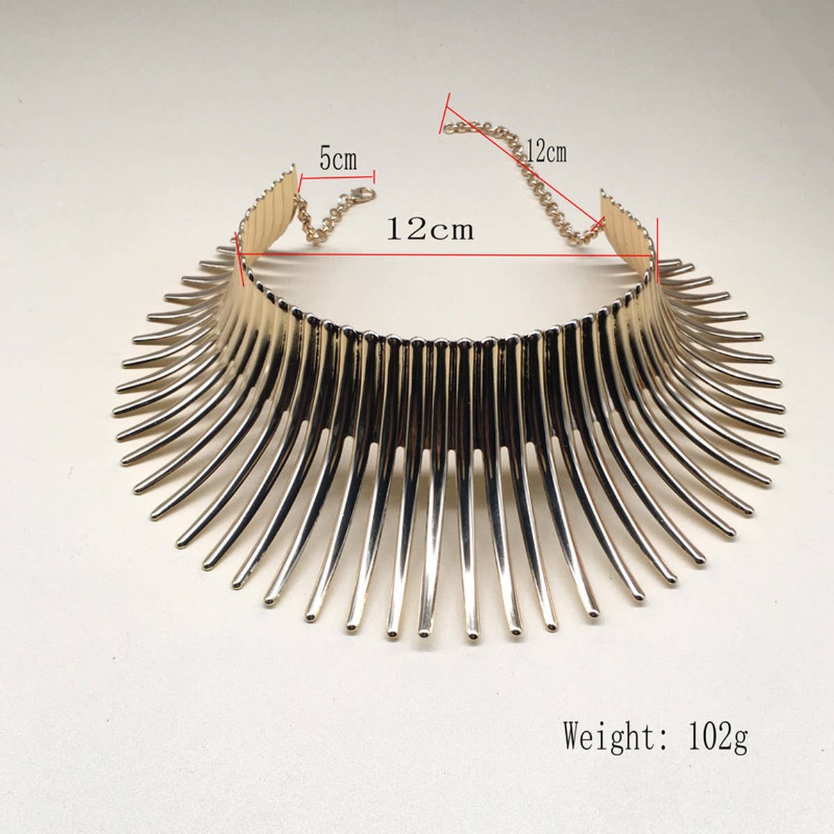 METAL FLOWER PUNK FASHION NECKLACE SET_CWMM4927