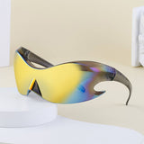 SPORTS WINDPROOF COLORFUL ONE PIECE SUNGLASSES_CWASG0607