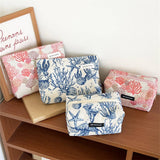 Corduroy Makeup Bag Large Travel Wash Hand Pouch_Cuab00734