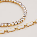 Zircon Titani Steel Bracelet, No Fade, Luxury_Cwaje4733