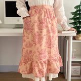 Waterproof Half-Length Solid Color Cotton Apron_Cwmm5824