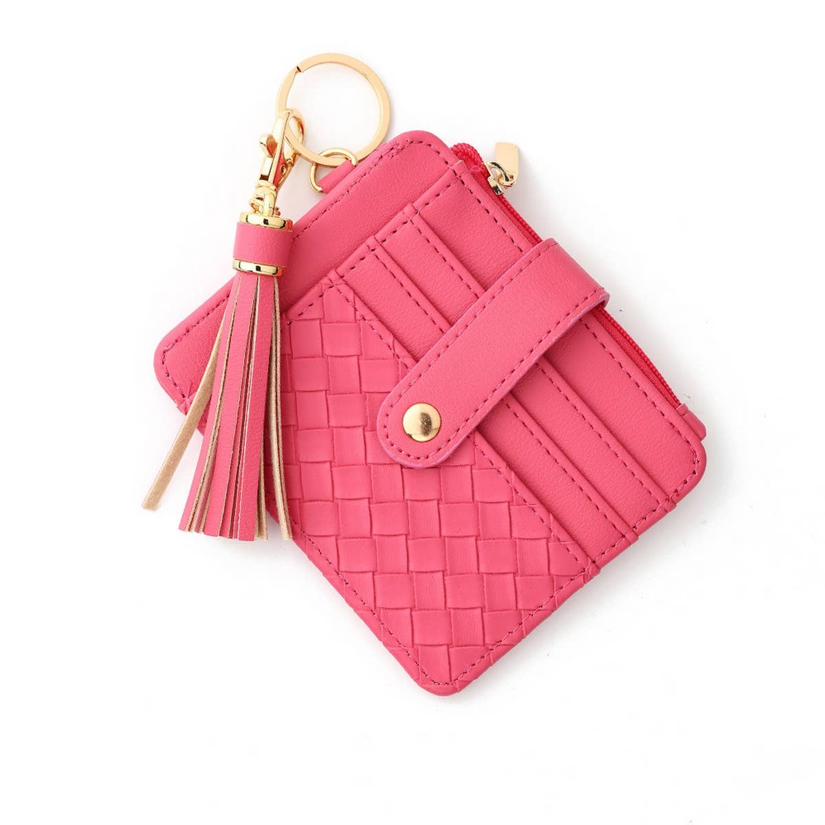 DIY ZIPPER WALLET WITH KEYCHAIN MULTI CARD HOLDER_CWAB4992