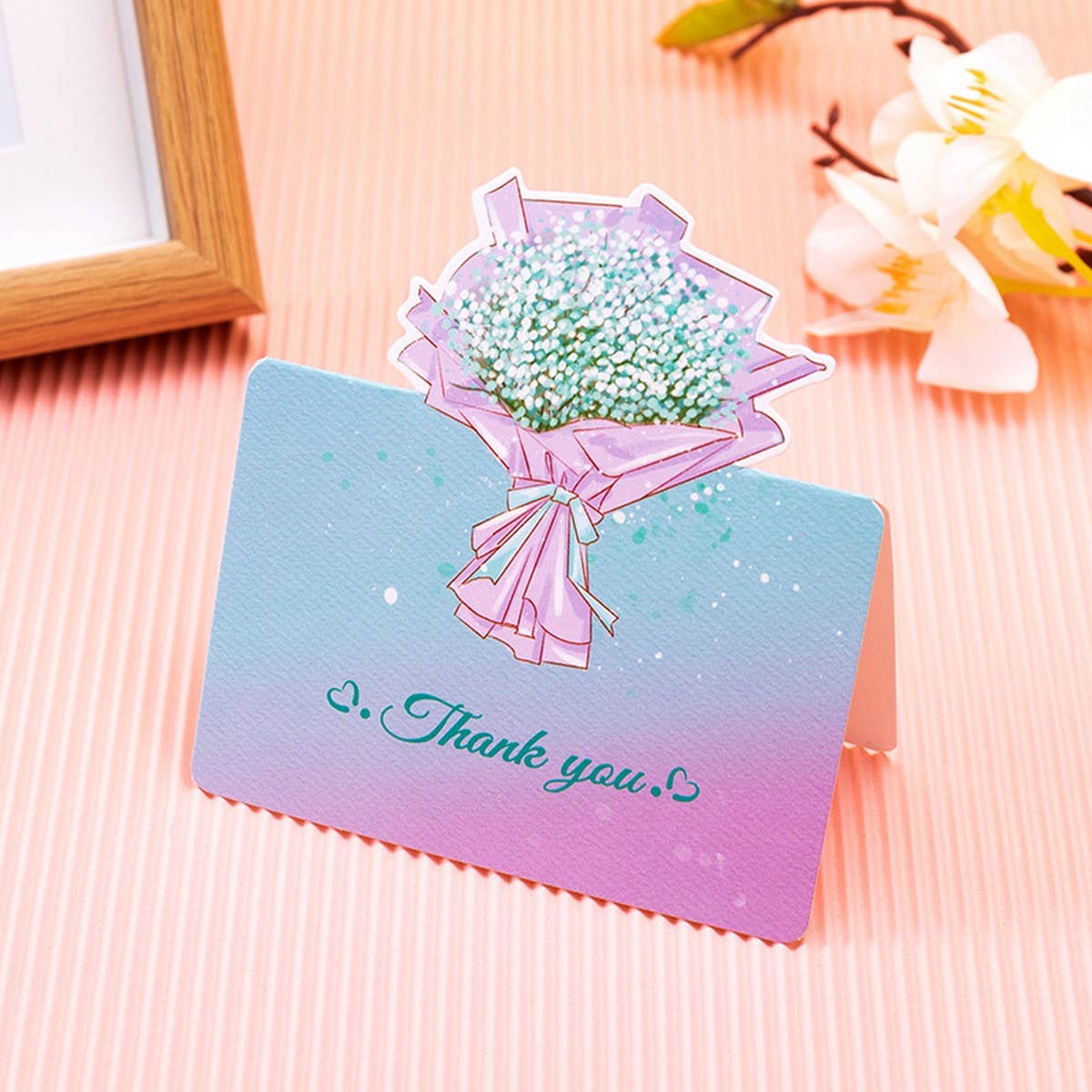 THREE DIMENSIONAL BOUQUET FLOWER GREETING CARD_CWMM1029