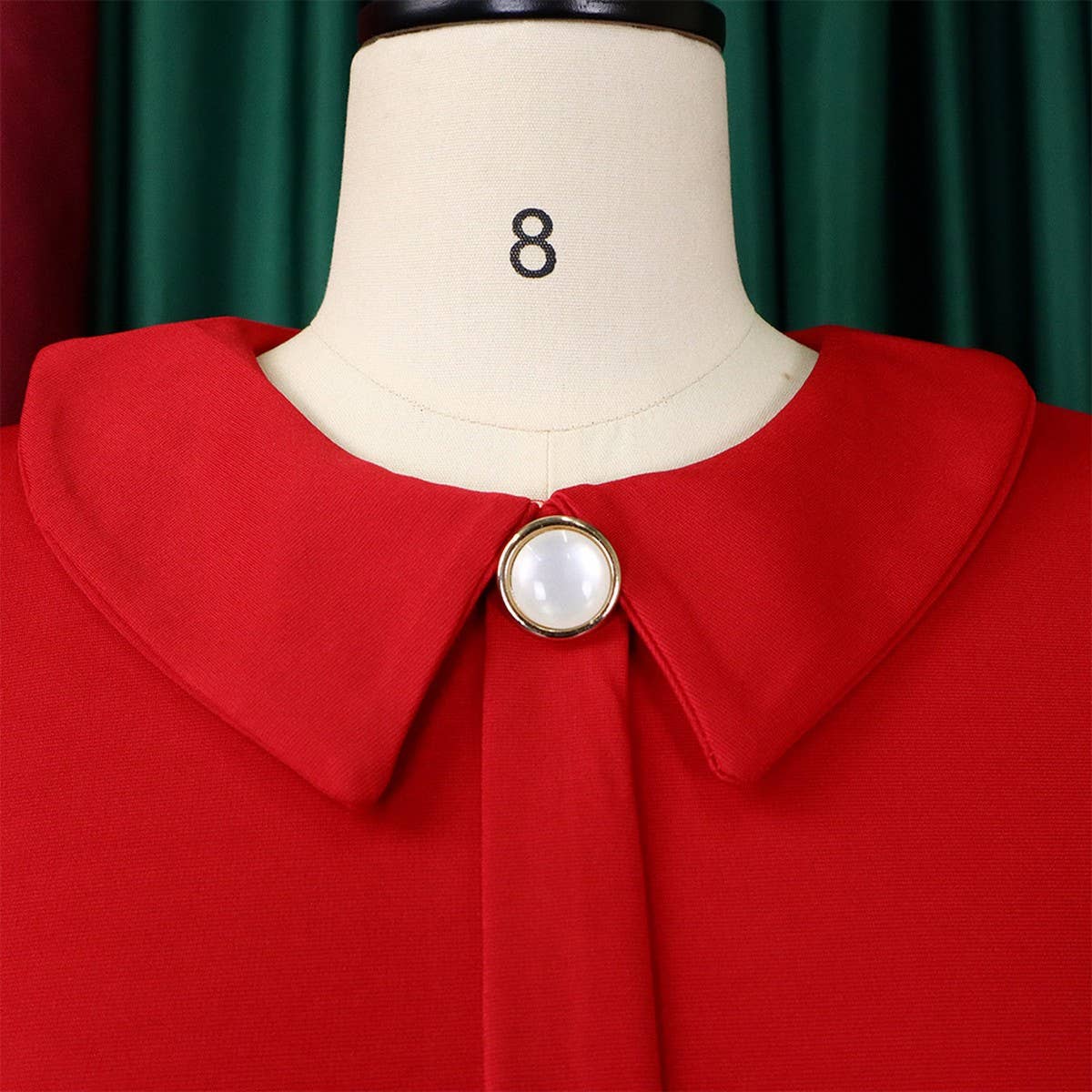 MESH AND PLEATED COMMUTER PLUS SIZE DRESS_CWDMD3678