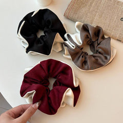 Oversized Satin Color Block Scrunchie For Women_Cwaha07555