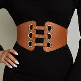 RETRO RIVET HOLLOW WIDE GIRDLE BELT_CWABE0446