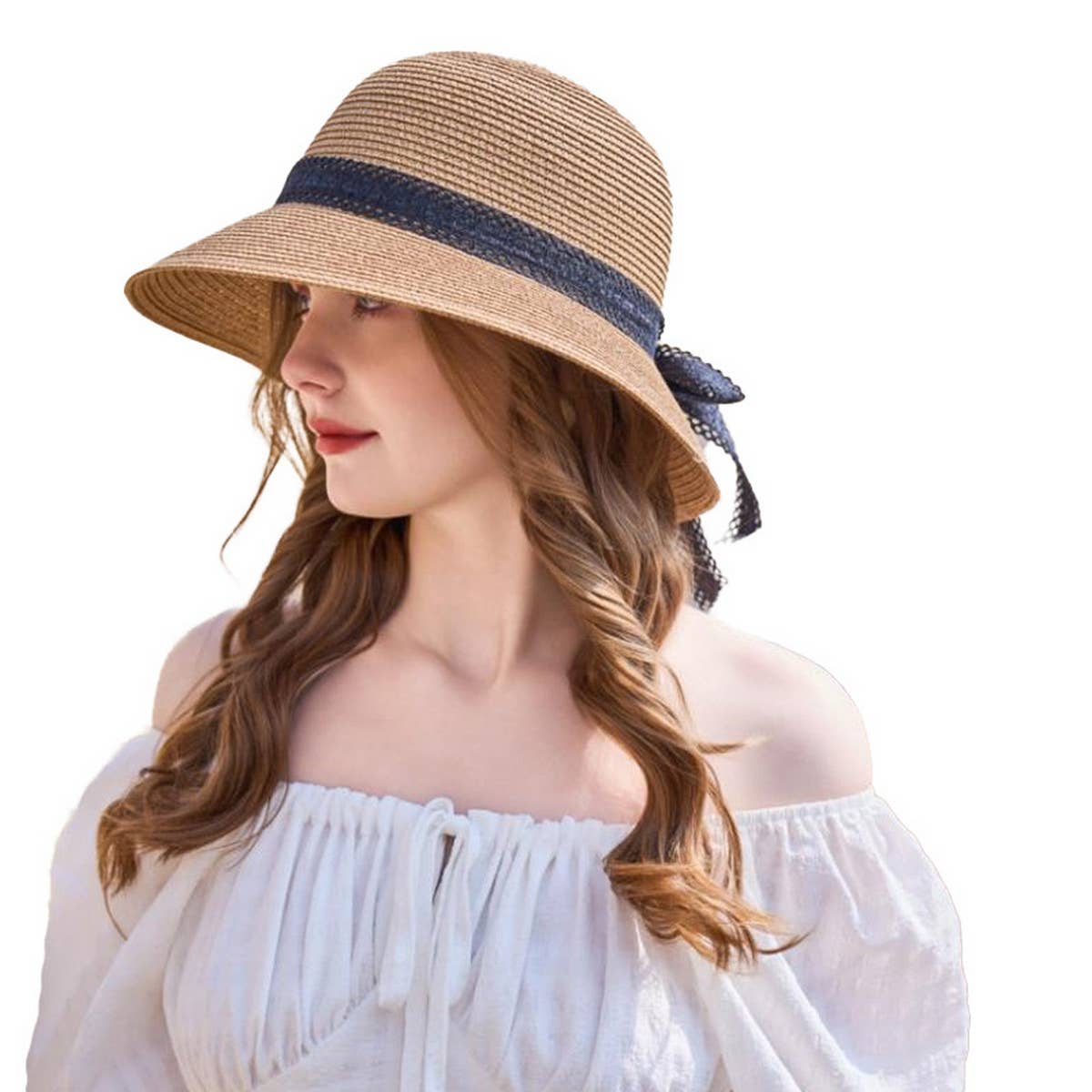 SUMMER SUN PROTECTION AND UV PROTECTION STRAW HAT_CWAH1341
