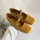 RHINESTONE FLAT MARY JANES FOR WORK STYLE_CWSHF0165
