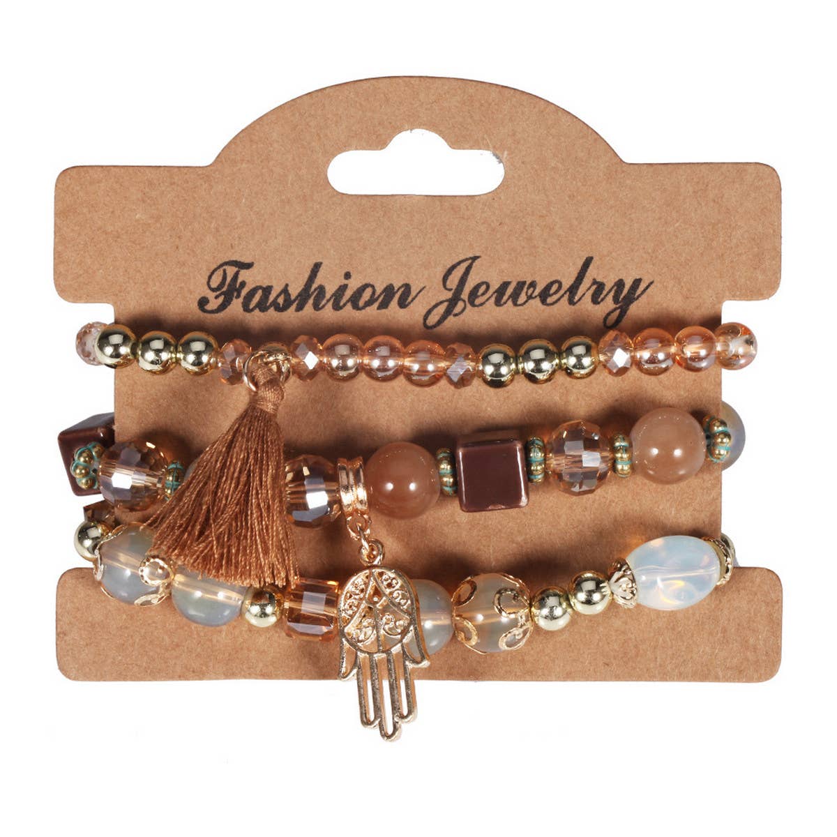 Womens Tassel Handmade Beaded Bracelet