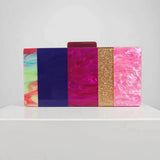Marble Acrylic Pearl Clutch Stylish Crossbody Bag_Cwab5961