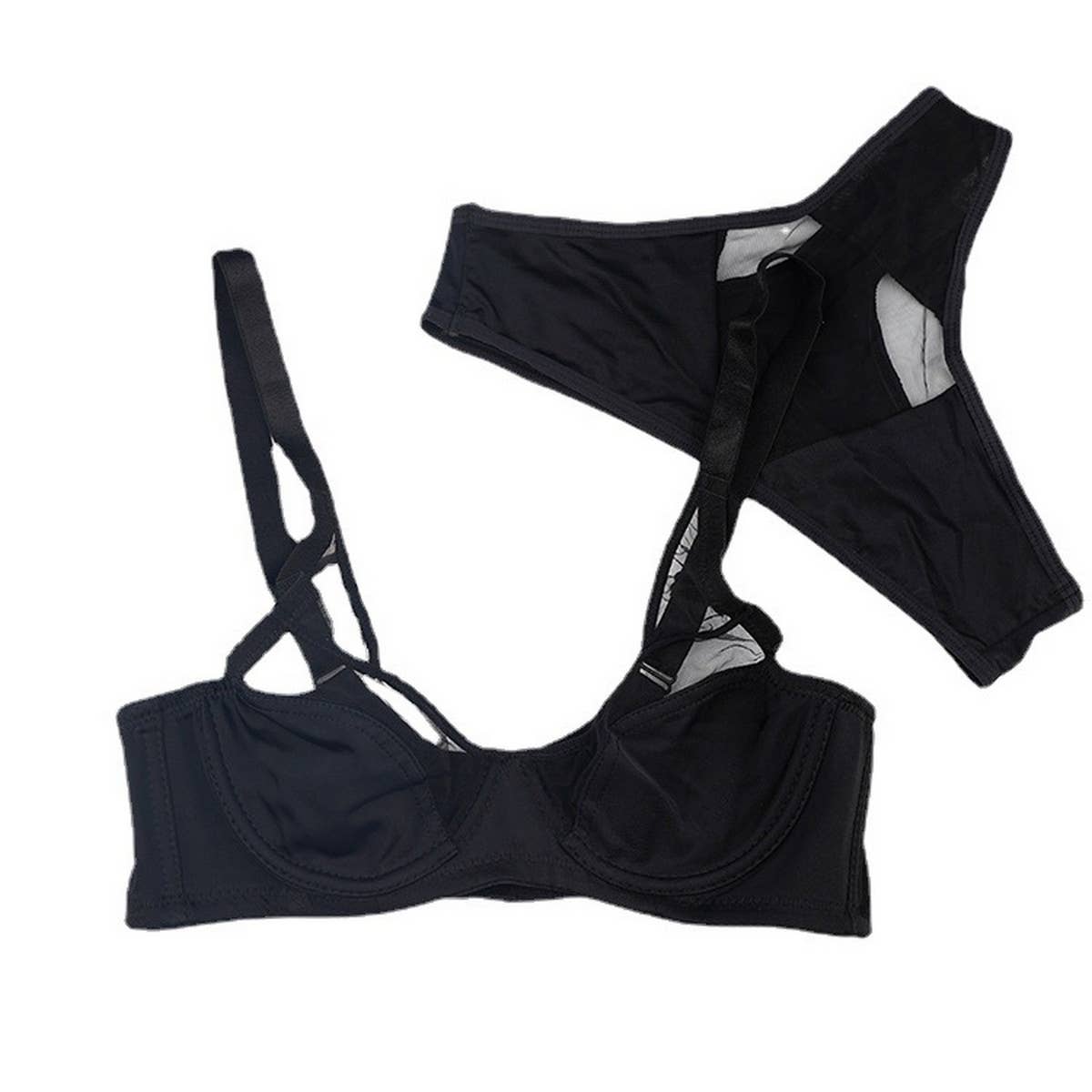 Women Lace Adjustable Sexy Underwear Set_Cwmu0151