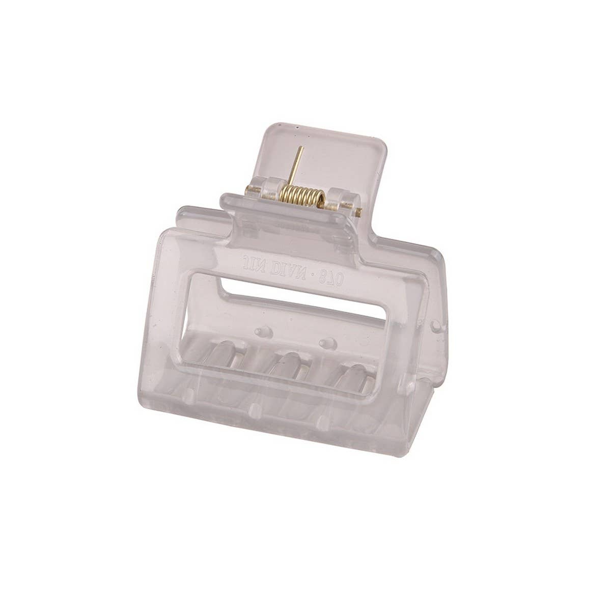 Cwaha07443_Jelly Rectangle Acrylic Small Hair Claw Clip