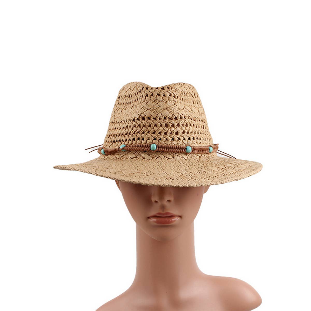 NEW SUNSHADE HAND KNITTED PANAMA HAT_CWAH1194