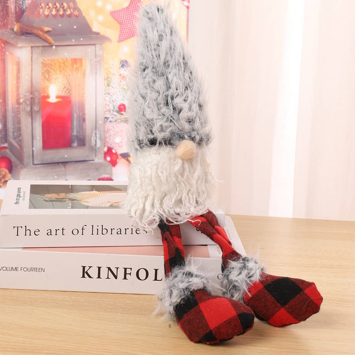 CHRISTMAS PLUSH FACELESS DOLL FIGURINE DECORATION_CWMM2847