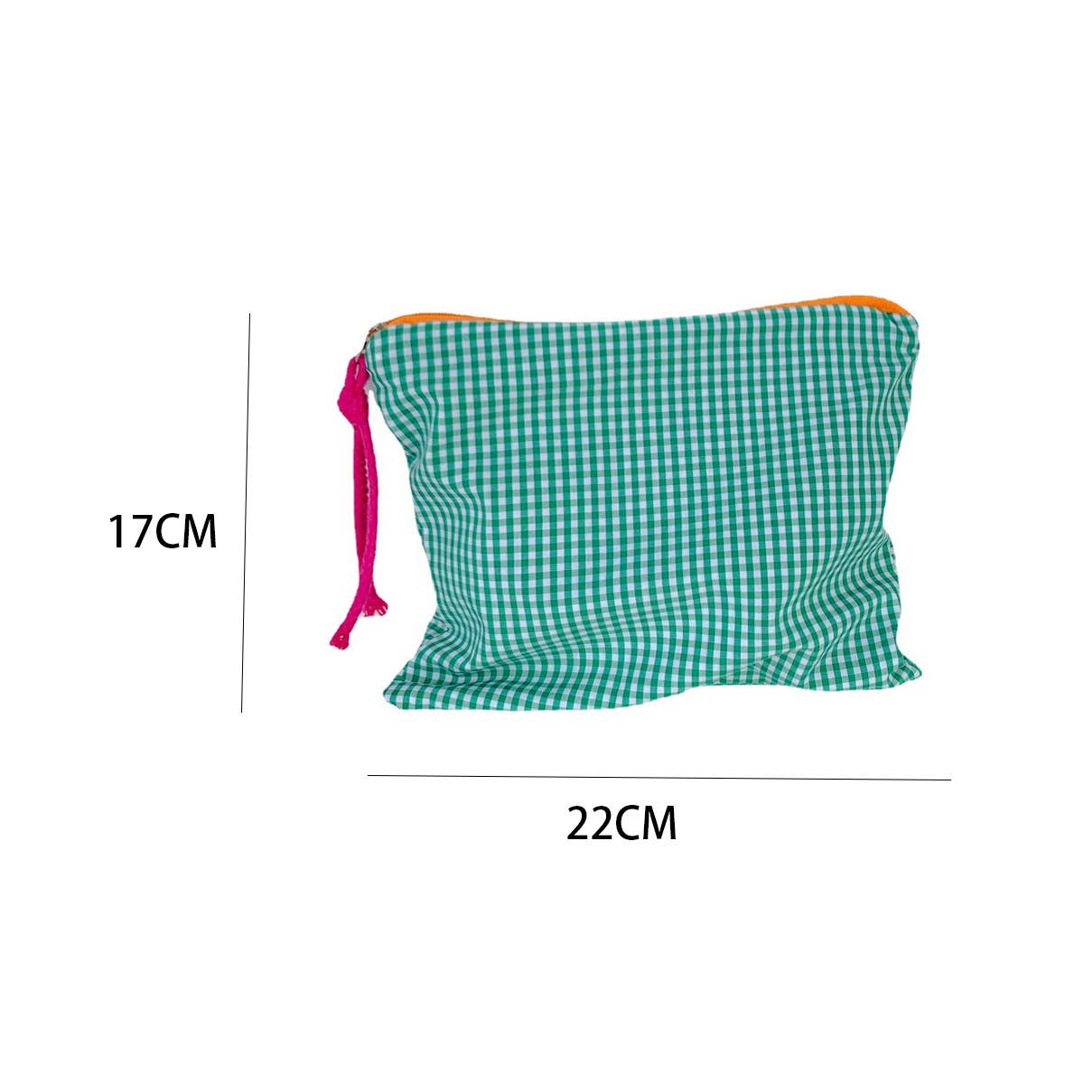 SIMPLE PLAID COLOR PENCIL CASE COSMETIC BAG_CWAB1038