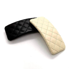 French Vintage Quilted Embroidered Hair Clip_Cwaha6353