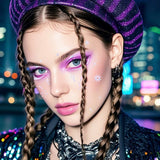 HOLOGRAPHIC EYELINER TATTOOS BUTTERFLY MAKEUP_CWMM8392