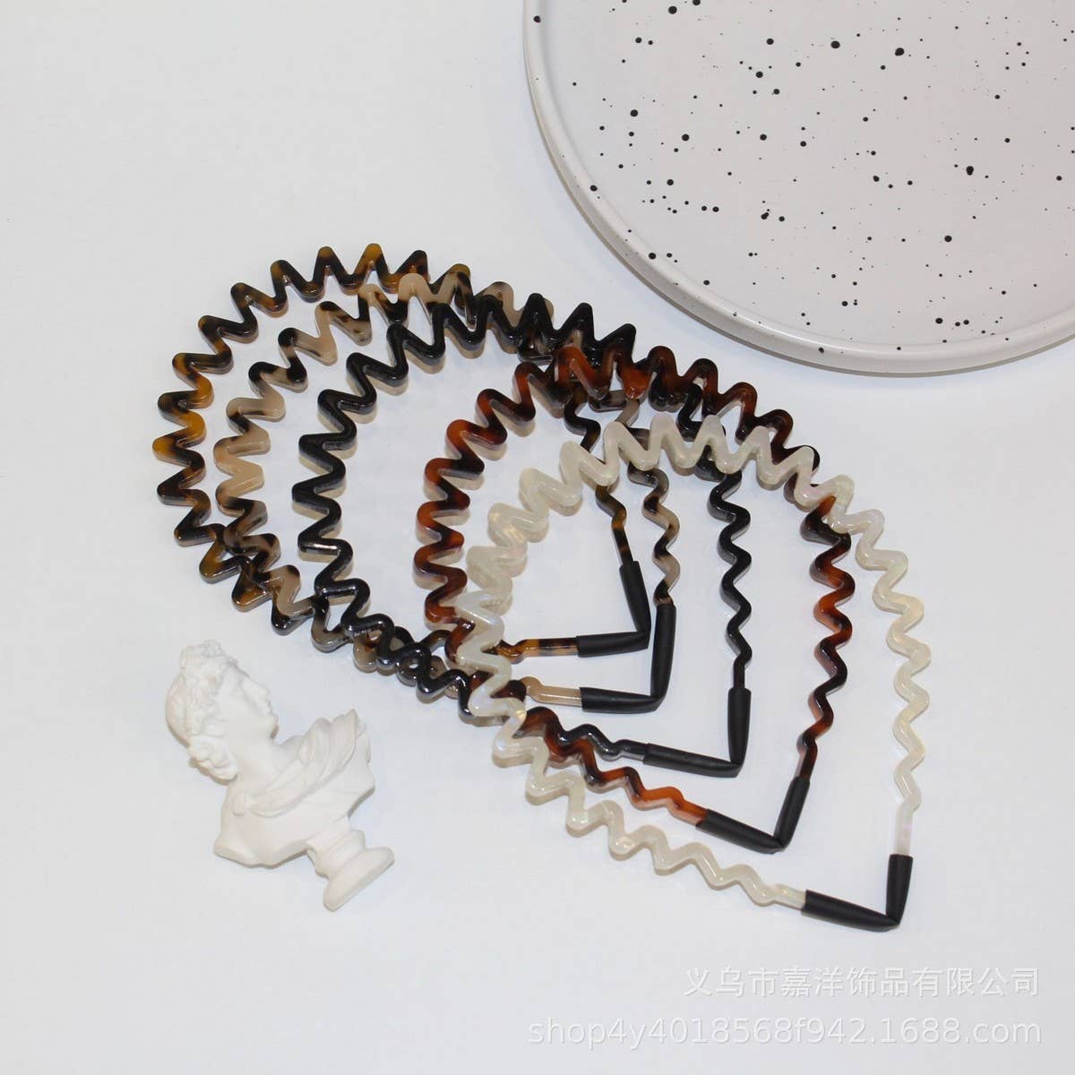HIGH TOP WAVE LIGHT LUXURY HEADBAND_CWAHA2685