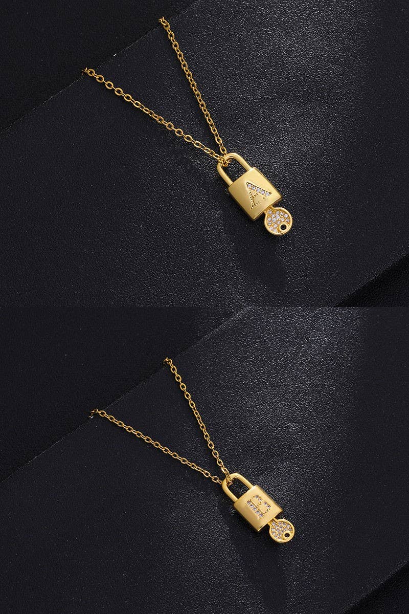 Alphabet Initial Pandant Necklace_Cwaje270