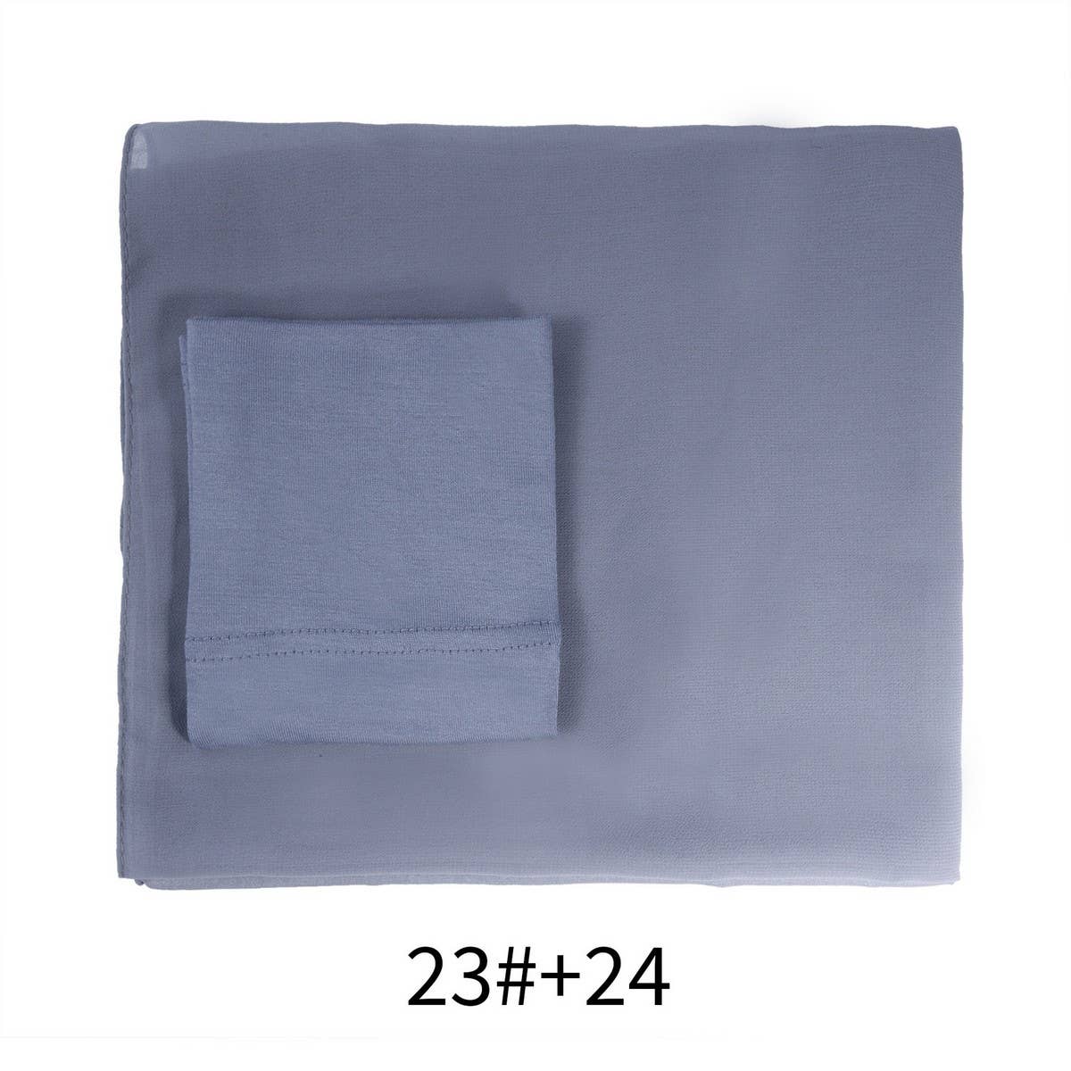 Two-Piece Chiffon Shawl And Headscarf_Cwasc2424