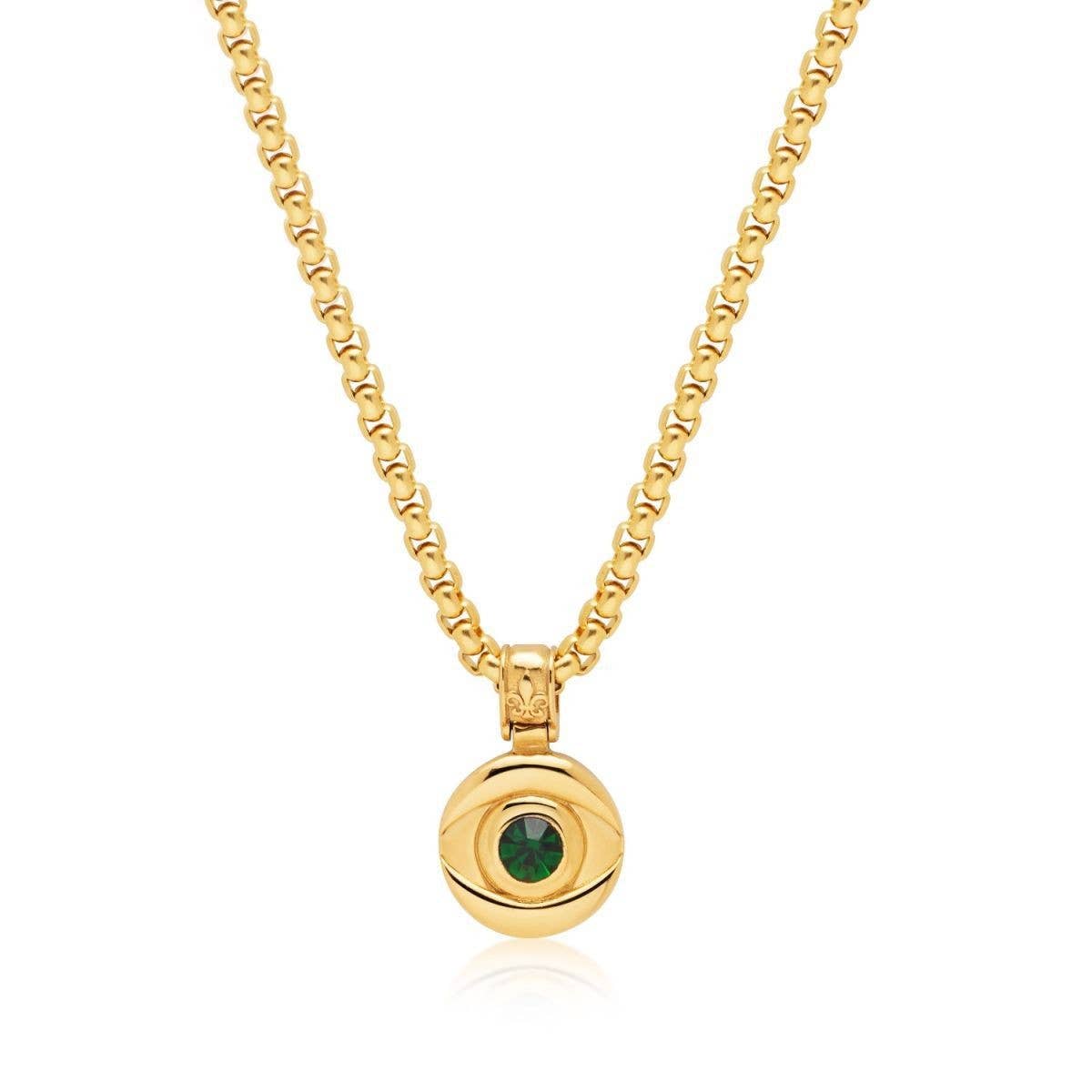 Zirconiavils Eye C Vicle Necklace_Cwmm5340