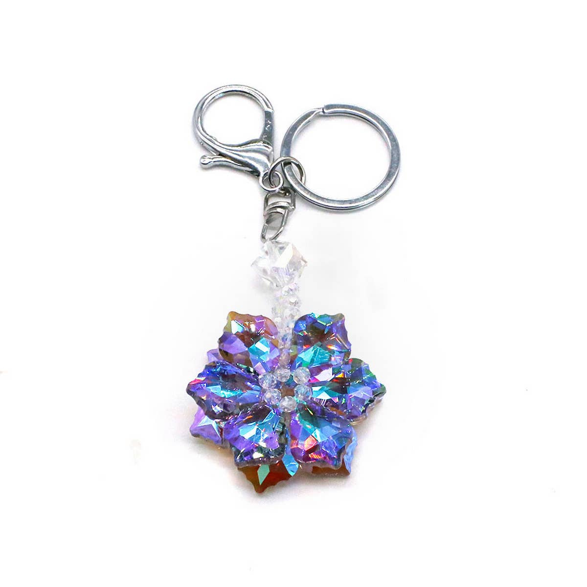 COLORFUL CRYSTAL FLOWER KEYCHAIN_CWMM1566