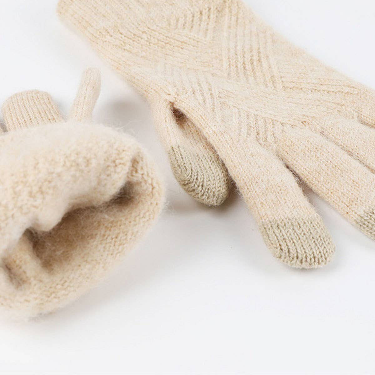 NEW SOLID COLOR WOOL KNITTED WARM THREE PIECE SUIT_CWMM2776